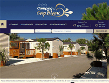 Tablet Screenshot of camping-capblanc.com